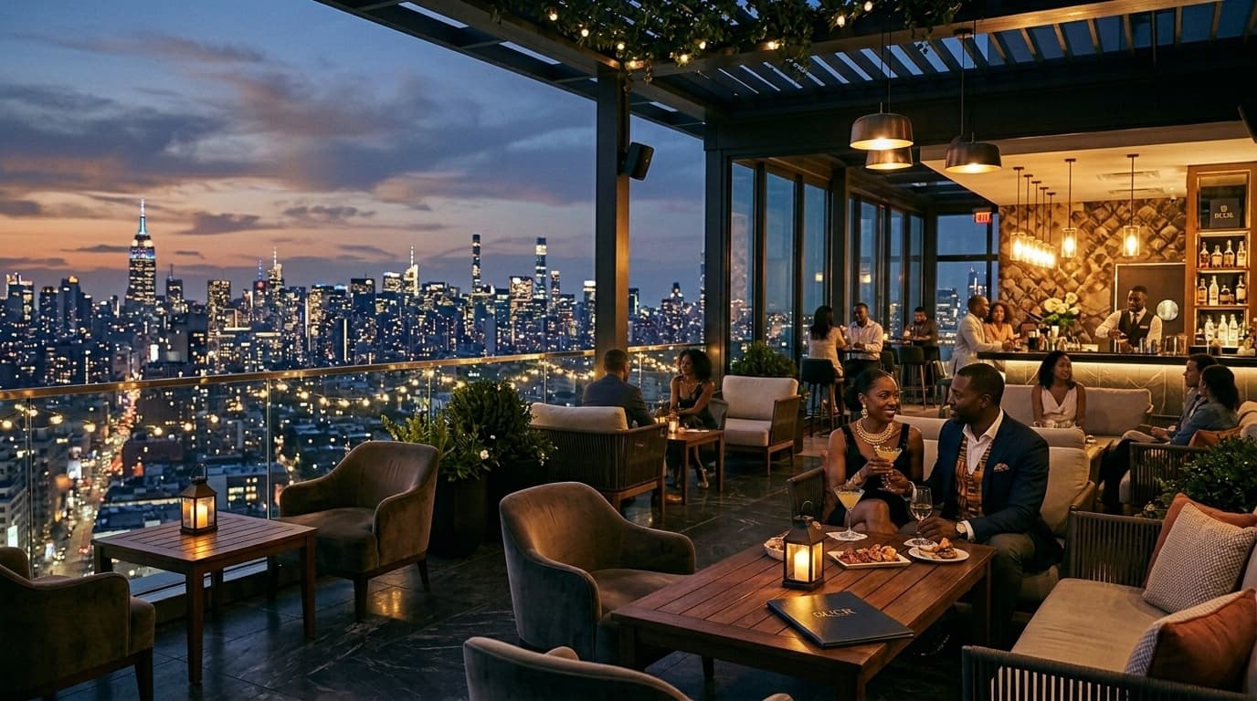 Rooftop lounge